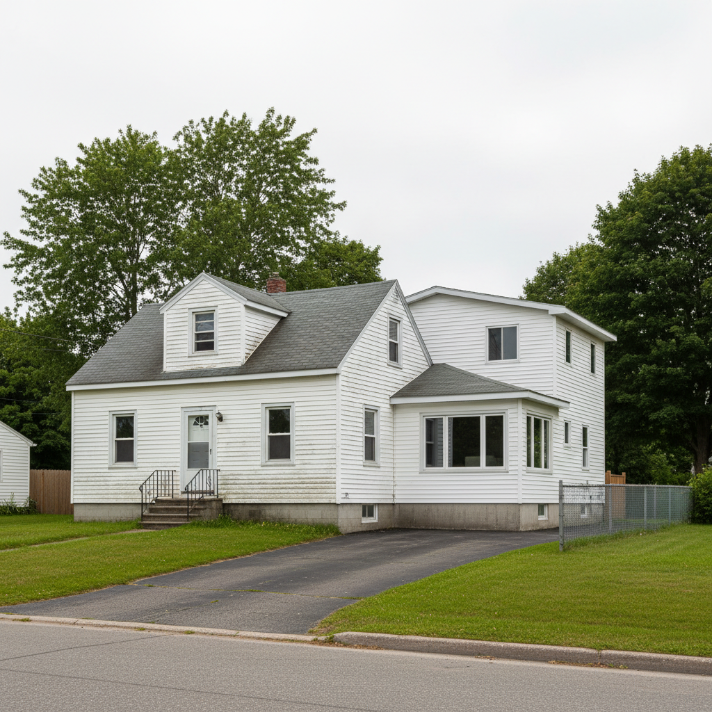 Home addition street view rendering
